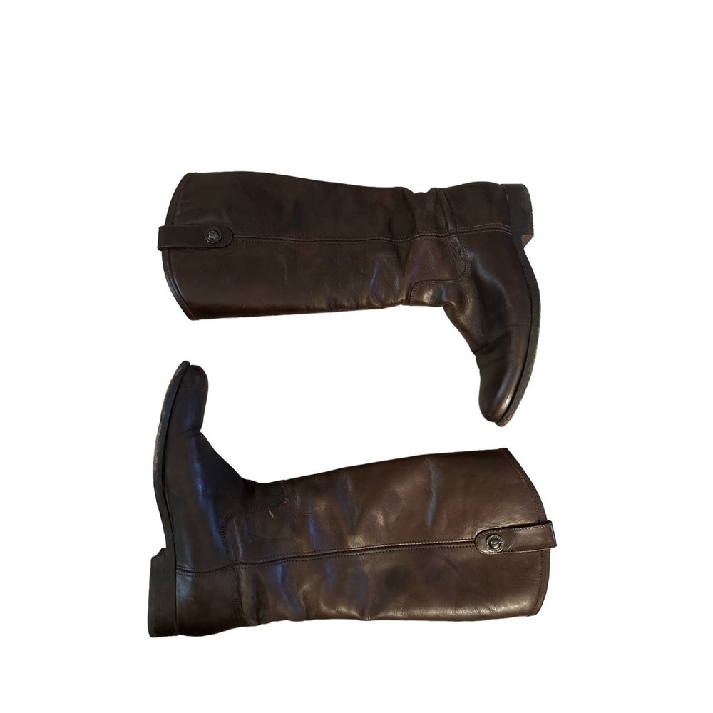 Frye Tall Leather Riding Boots in Brown - Picture 6 of 16